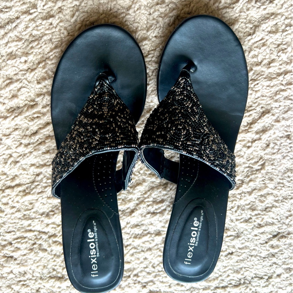 Size 10 sandals with kitten heels